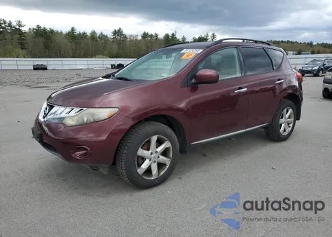 2009 Nissan Murano S z USA, uszkodzony, nr VIN JN8AZ18W89W140627
